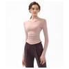 New Spring And Autumn V-neck Sport Top, Yoga Wear, Long-sleeved T-shirt, Professional Running, Quick-drying, Nude Slimming And Fitness Wear For Women