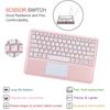 Portable Detachable Touch Wireless Bluetooth TPU Keyboard Case For Samsung Tab S8 Plus / S7 FE 12.4 Inch Tablet Protective Cover