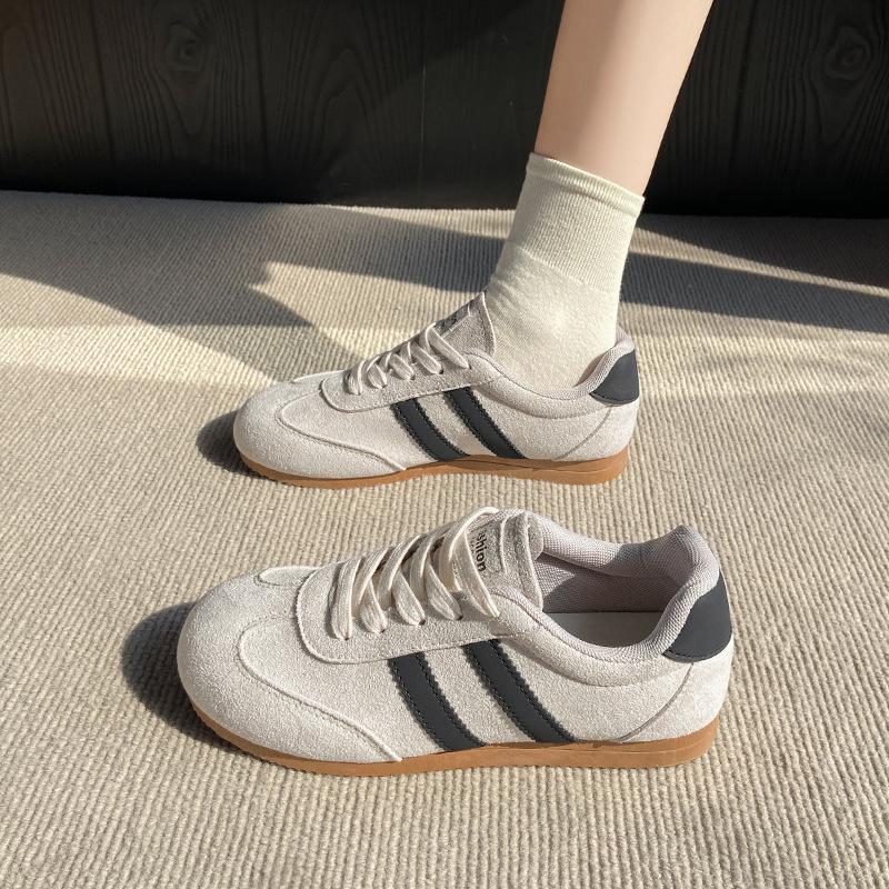 Lightweight Casual Women's Shoes Retro German Training Shoes Flat-soled Forrest Gump Shoes Spring 2025 New Sports Shoes Soft-soled Single Shoes