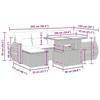 VidaXL Salon de jardin avec coussins 7 pcs gris clair résine tressée 3327902