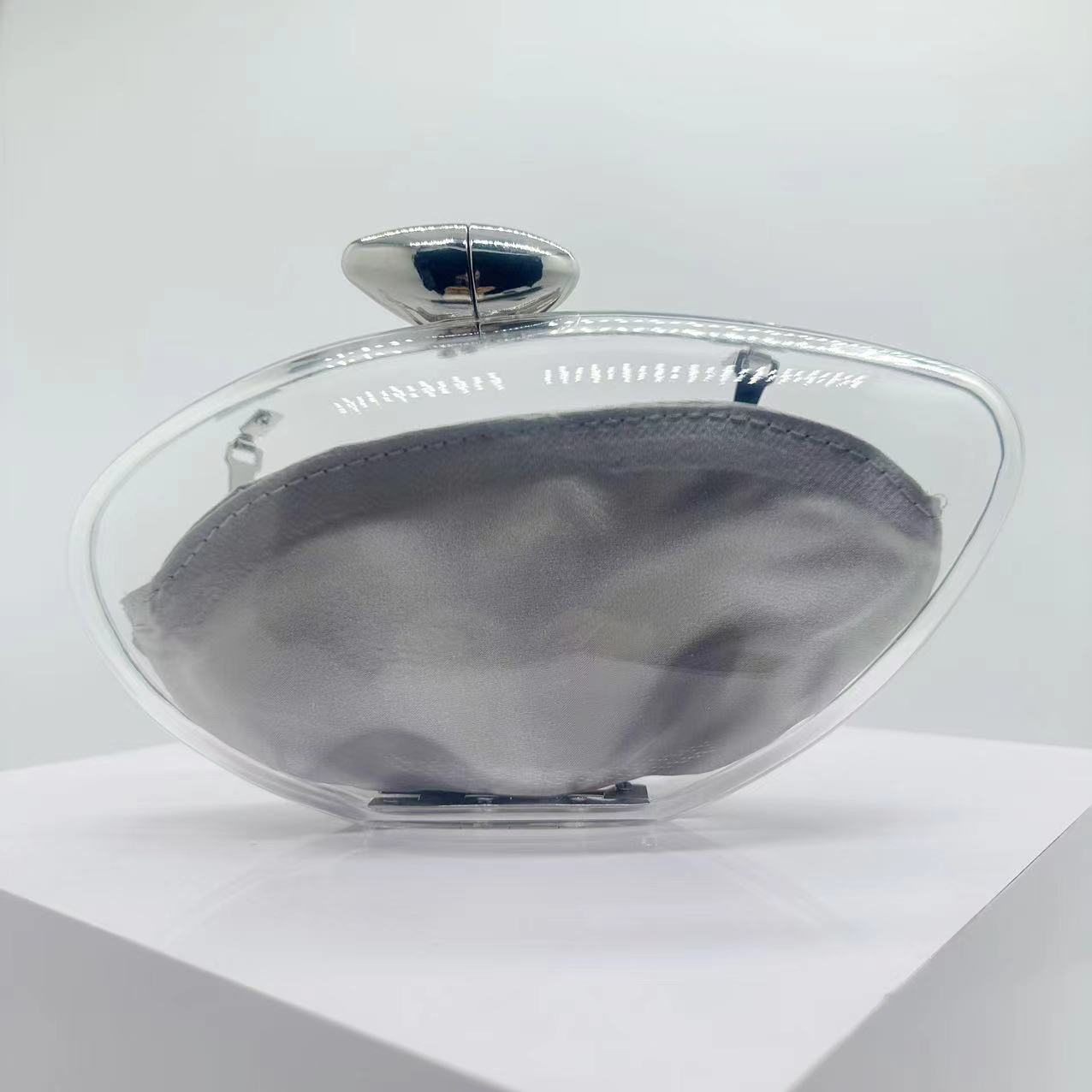 

Transparent Bag Women S Fashion Trend Portable Acrylic Bag Simple Dinner Bag Clutch Bag Women прозрачный