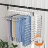 1 Piece of Space Saving Pants Storage Rack with 9/5 Layers, Equipped with A White Non Slip Cover,Suitable for All Kinds of Pants