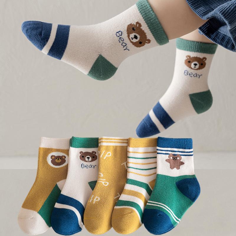 Children's Cartoon Mid-Calf Socks - Autumn/Winter Collection for Boys & Girls