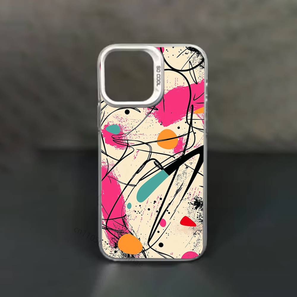 Colorful Graffiti Phone Case for iPhone 17 11 12 Pro Max Plus Mini Air SE  16e 14 15 16 13 Soft Shell
