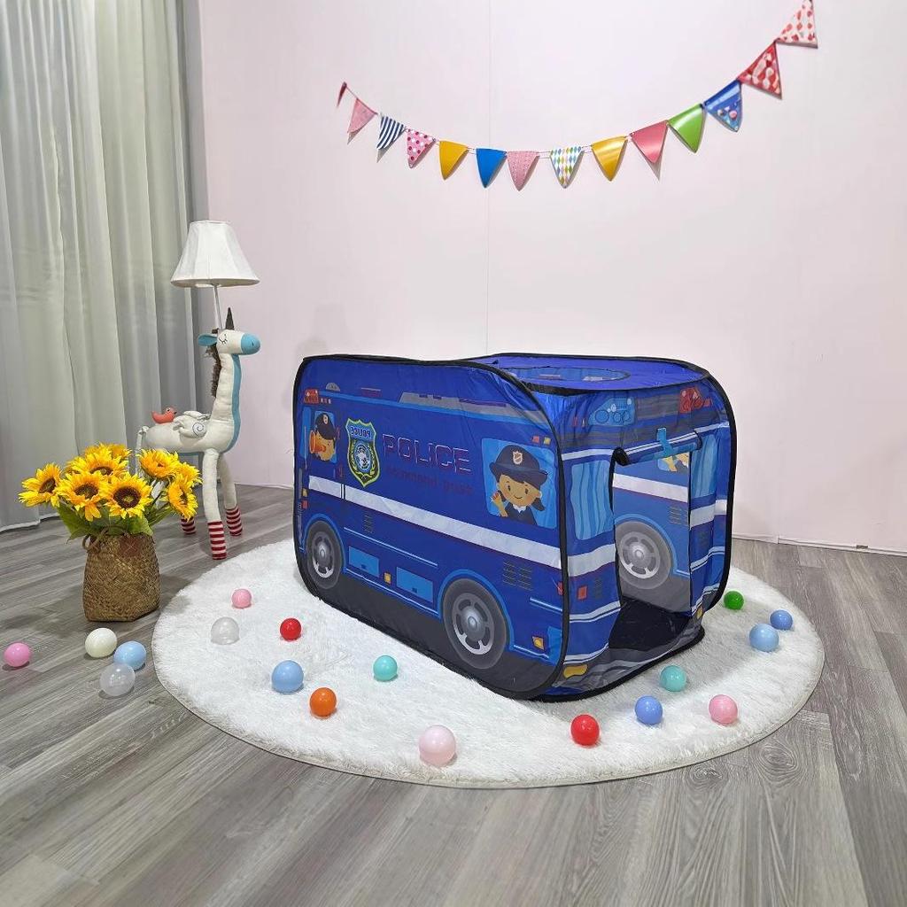 Children's Indoor Playhouse: Folding Tent & Ball Pit Car Villa