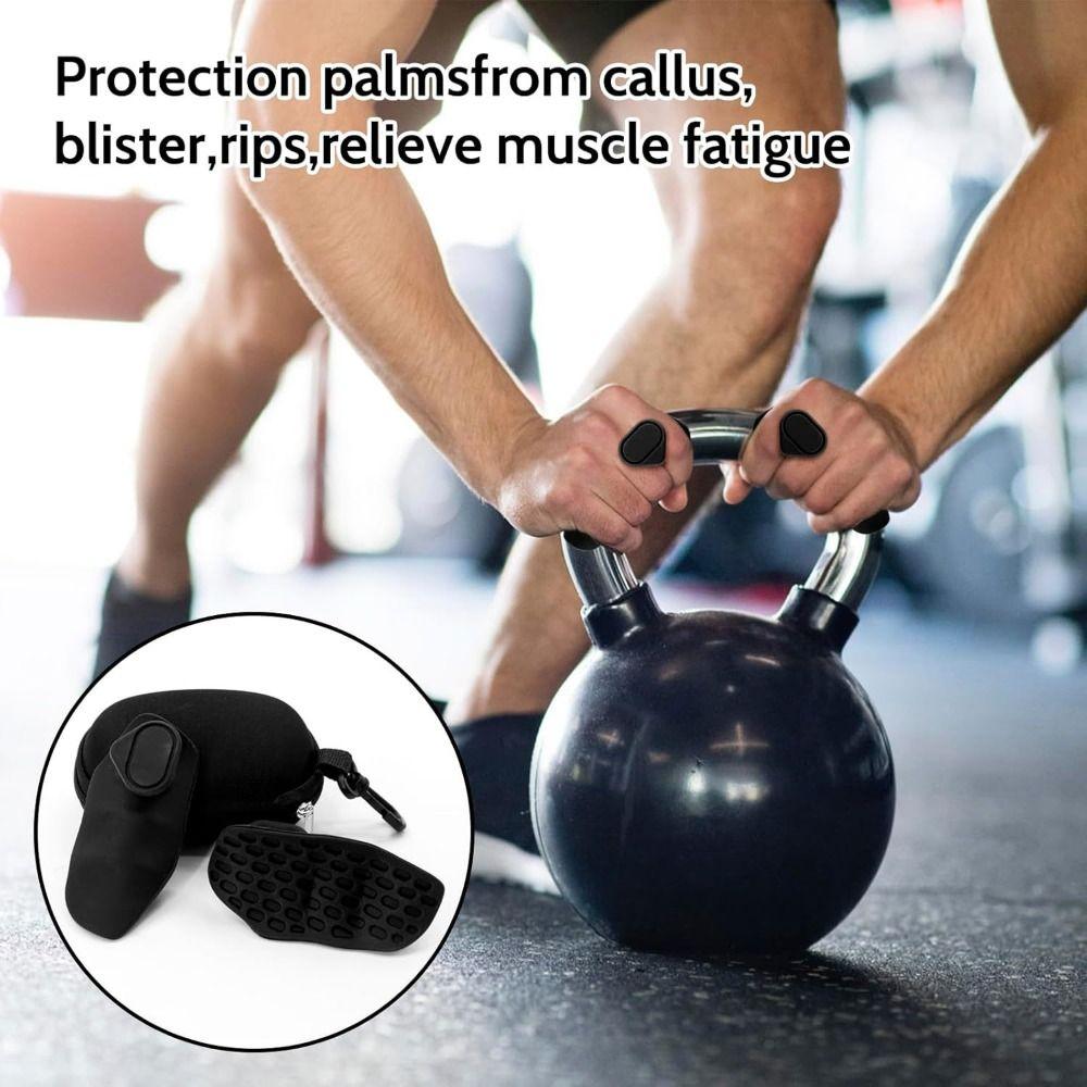 1 Pair Anti-slip Fitness Palm Guard Elastic Fitness Hand Power Belt  Weightlifting