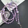 Beaded Pearl Love Crossbody Phone Chain Lanyard, Perfect Gift for Females.