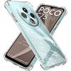 Clear Phone Case for Xiaomi Poco C75 5G C65 4G C61 C60 C55 C51 C35 TPU Transparent Protective Case Shockproof Back Full Covers