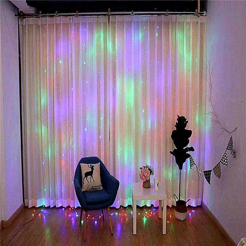 Colorful Waterproof LED Starry Sky String Lights for Outdoor Weddings & Decorations.