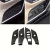 Suitable for ToyotaRAV4 2019-2026Carbon fiber interior door and window control panel cover trimLatch switch decorationNo Battery
