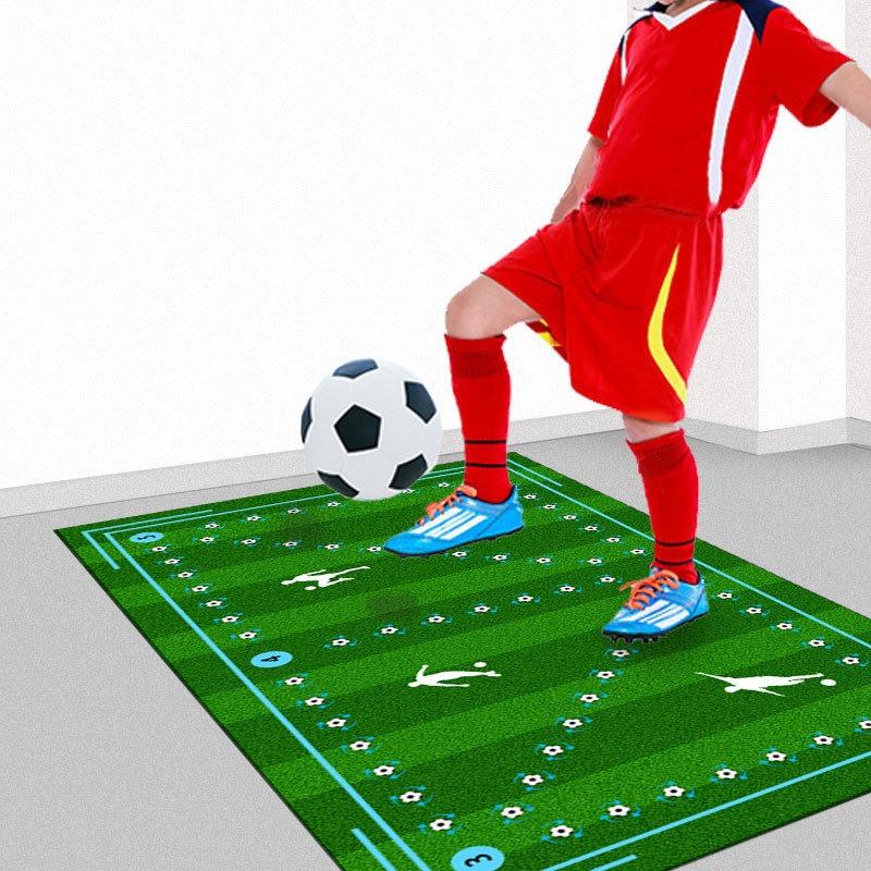 Chidren Football Print Anti Slip Floor Mat for Home Use Living Rooms Decoration Daily Home Antifouling Carpet Footstep Training