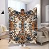Floral Pattern Blanket Microfiber Flannel Cover Blanket Bedroom Living Room Sofa Soft And Comfortable Home Decoration