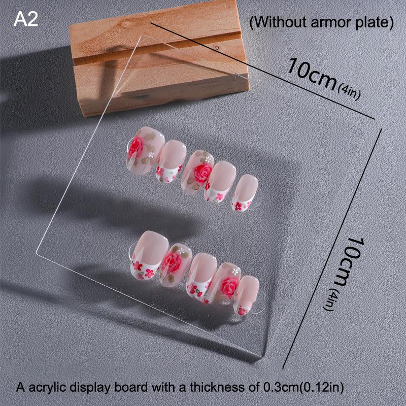 

Доска для демонстрации нейл-арта, образец типсов для наращивания, акриловая тренировочная доска, подставки для лака для ногтей для демонстрации маникюрного инструмента
