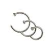 14Pcs/Set Unisex Body Piercing Jewelry Rhinestone Stainless Steel Nose Stud Ring