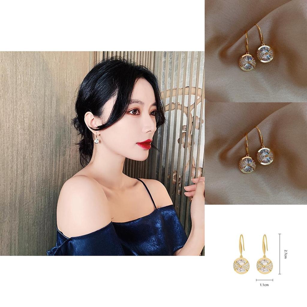 Silver Hoop Earrings With Cubic Zirconia For Elegant Party Wear