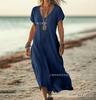 New loose holiday style casual dress summer