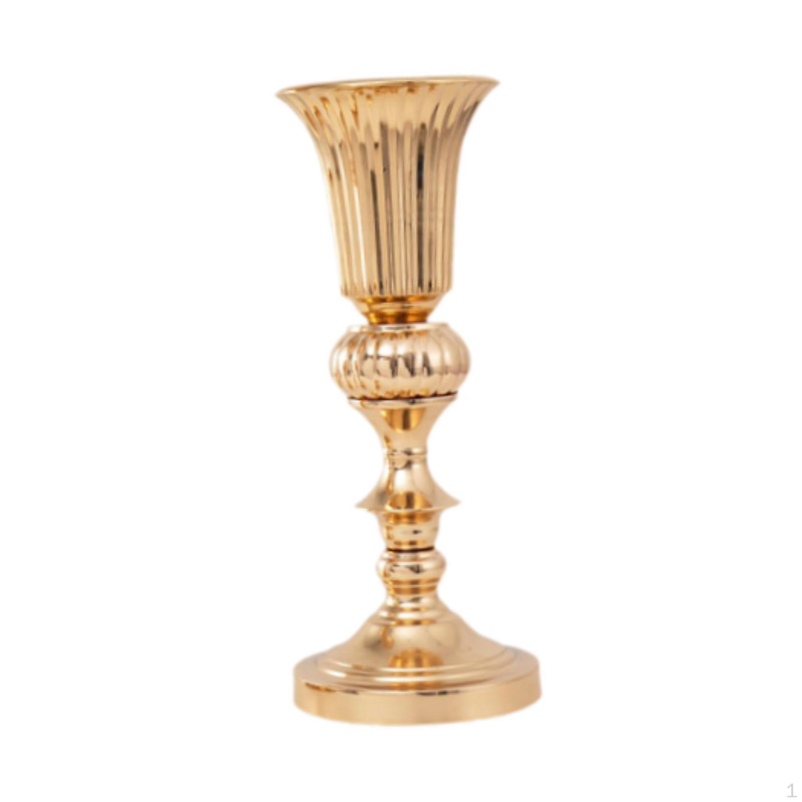

Золотая ваза для цветов, высокая железная труба для бутона, металлическая подставка для вечеринки 16cmx38cm