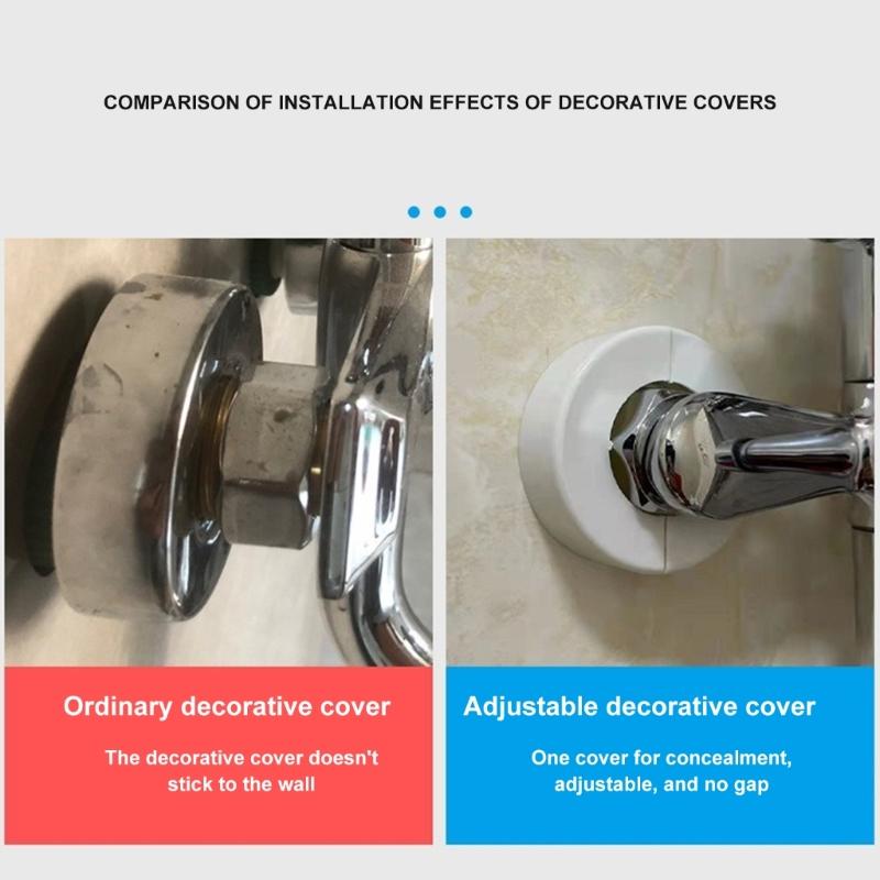 Universal Shower Plumbing Cover Wall Flange Faucet Decorative Cover Bathroom Accessory