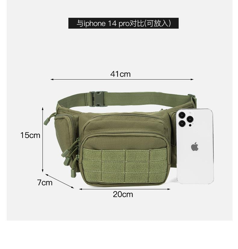 Men Waist Fanny Pack Belt Bag Tactical Military Motorcycle Rider Sports Climb Camping Nyl Male Tool Sling Chest Hip Bum Bag