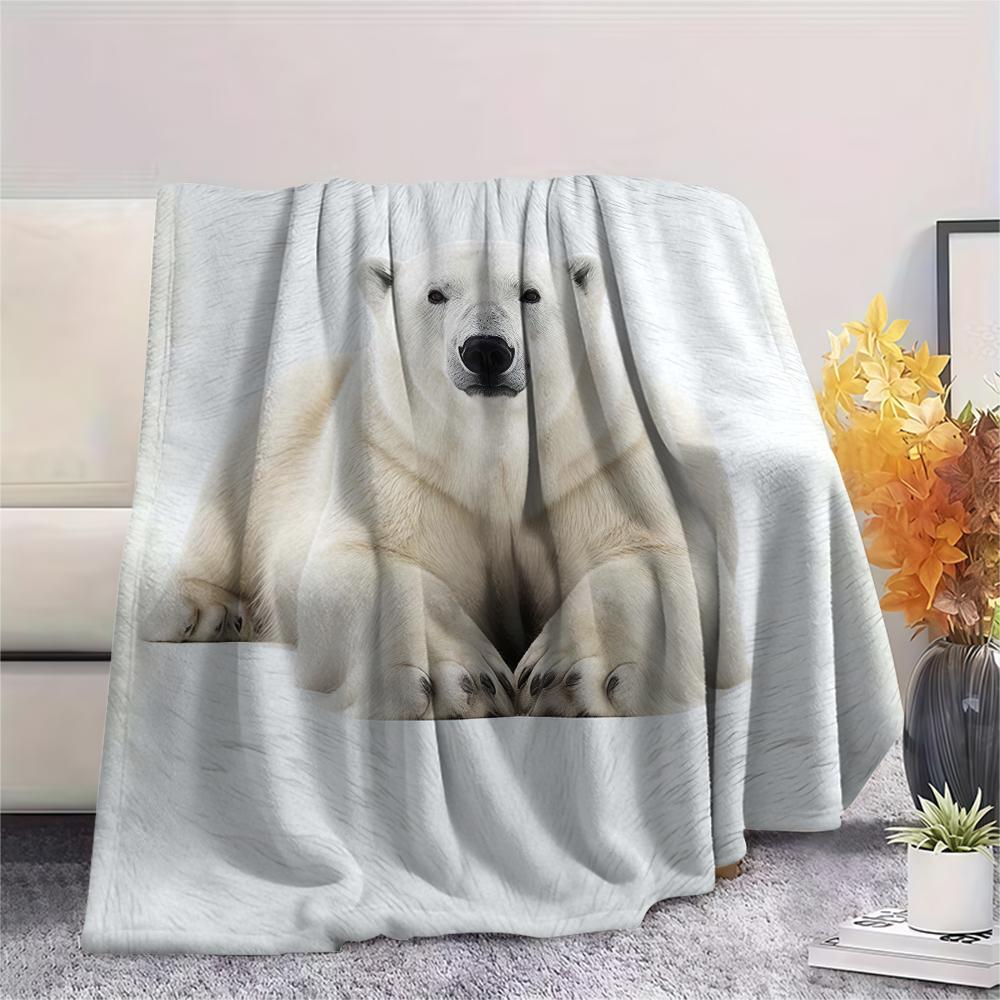 1 Pezzo Coperta in Flanella con Stampa Cartone Animato, Alta Qualità Confortevole per Tutte le Stagioni, Decorazione per la Casa, Calore e Comfort, Perfetta per Regalo di Natale Compleanno