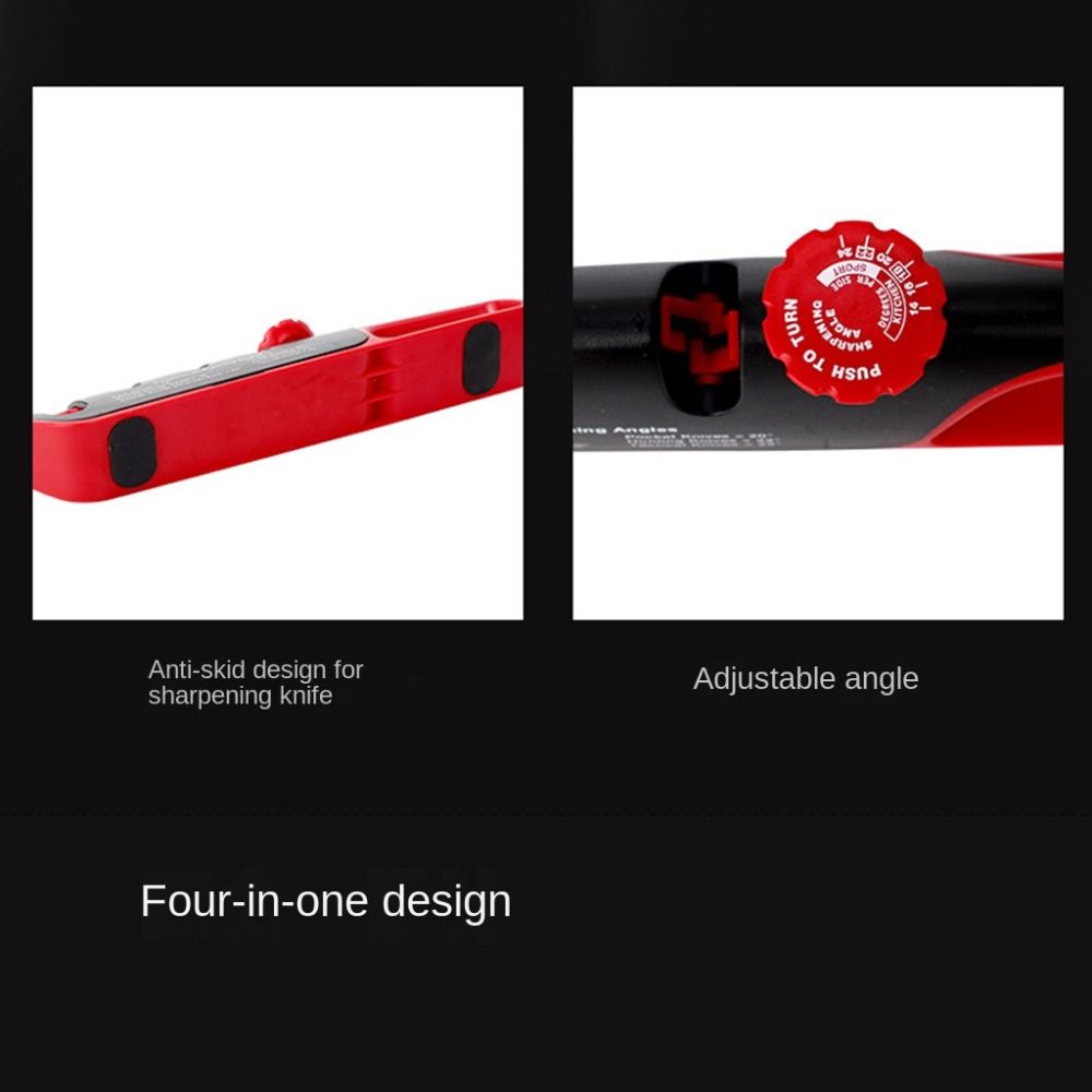 4 Stages Sharpening Stone Plastic Scissors Sharpener Knives Whetstone Sharpening Various Blades