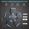 2025 Music Boxing Machine for Adults Kids, Smart Bluetooth Boxing Training Equipment with Gloves, Wall Mounted Punching Machine for Home Gym Office