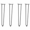 VidaXL Hairpin Legs for Consoles, Set of 4, Anthracite, 72 Cm, Solid Steel 4012426