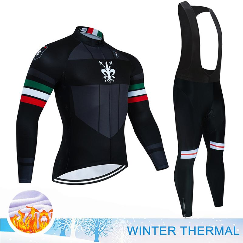Zimní teplý fleecový dres 2023 Závodní cyklistický dres Mountian Cyklistický dres Mountian Ropa Ciclismo Odolný proti chladu