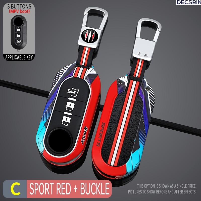 Pouzdro na skládací dálkový klíč zinkové slitiny pro Fiat Ducato 500 500L Panda Grande Punto Lancia Musa Auto Příslušenství