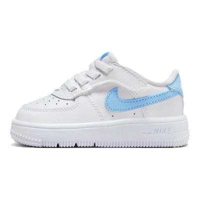 Force 1 Low EasyOn TD White Aquarius Blue Baby Sneakers FN0236-107