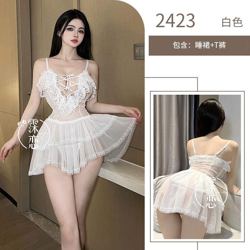 Sex Underwear Sexy Perspective Hot Princess Style Love Breast Pure Desire Dress Sex Toys