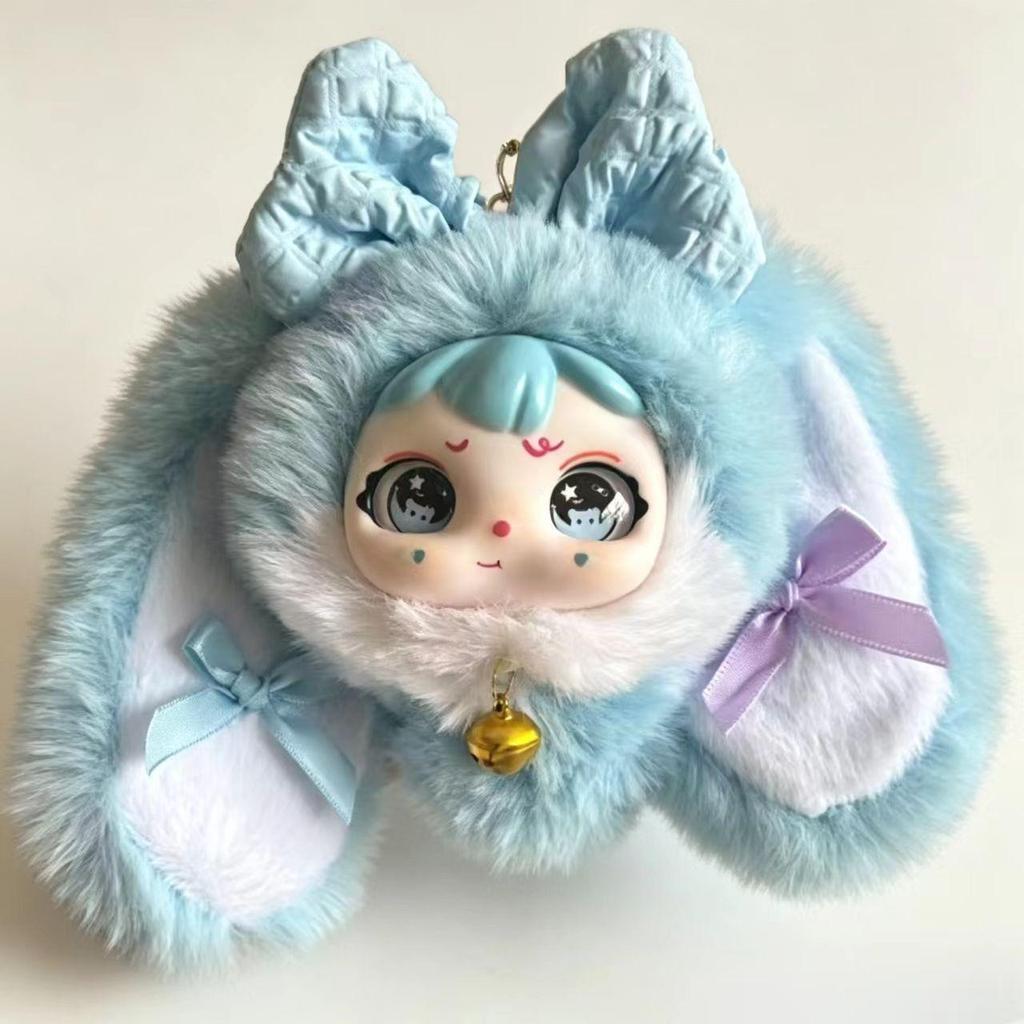 Lucky Rabbit Silicone Plush Pendant: Cute Doll Ornament for Gift