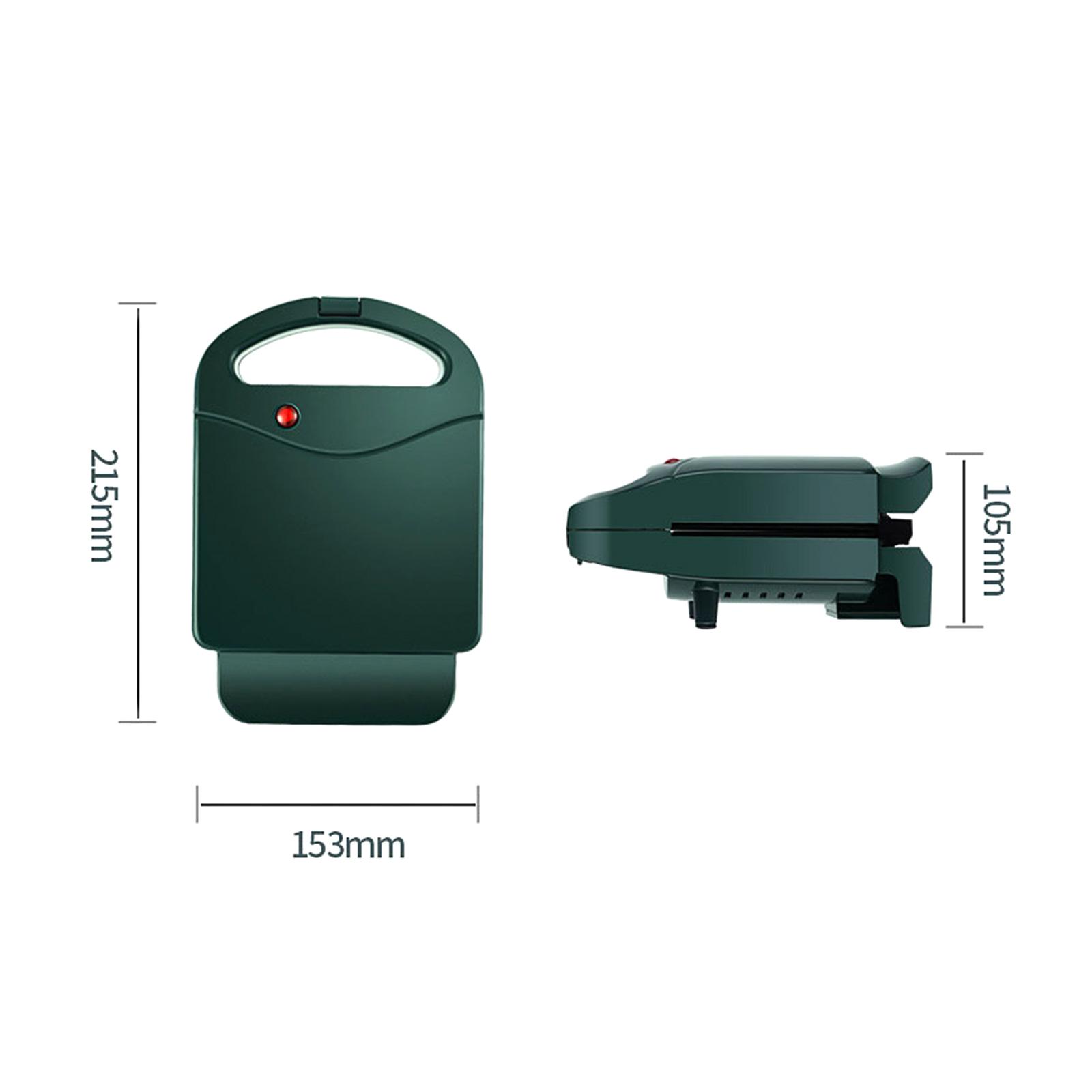 

Вафельница с напоминанием световой прибор для завтрака машина бытовая хлебопечка панини 650 Вт легкая машина для приготовления пищи темно-зеленого