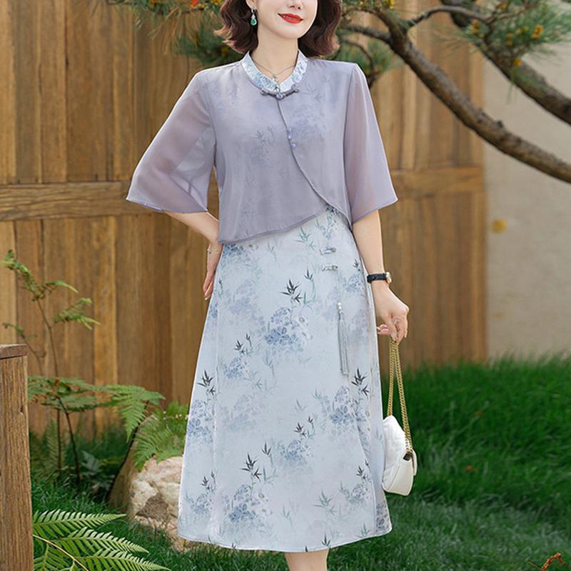 Elegant New Chinese Style Summer Dress