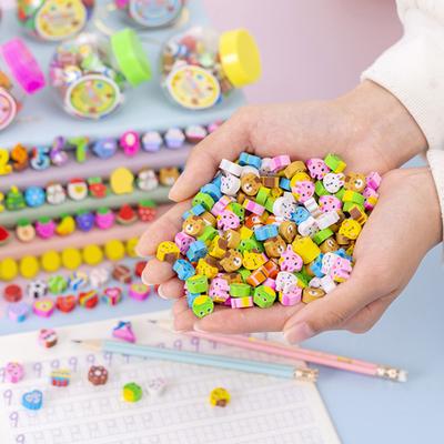 Lebendige Farben, arbeitssparende Radiergummis für Schreibwaren, tolle Mini-Radiergummis mit Cartoon-Tier-Sportmotiv