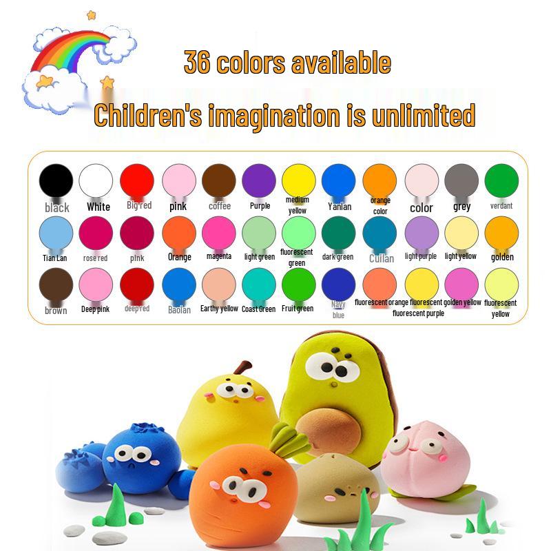 500g Super Leichter Weltraumknete-Set für DIY-Bastelarbeiten - Enthält Werkzeuge & farbige Knete für Kinder