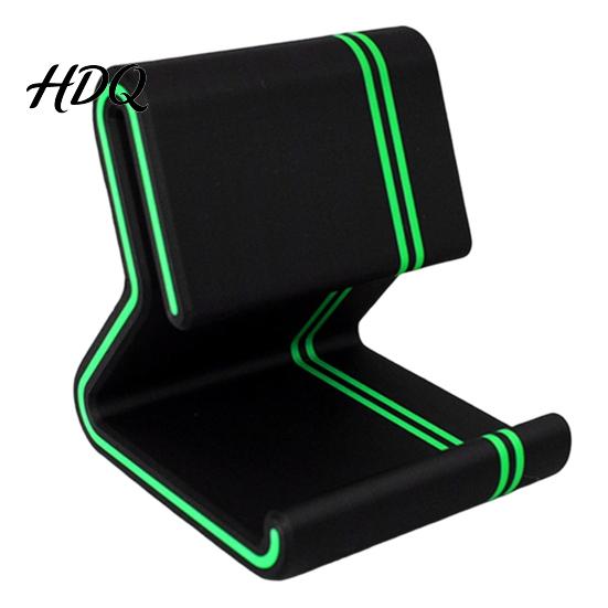 One-piece Molded Phone Holder 3D Printed Stand Colorful Line with Anti-Slip Base