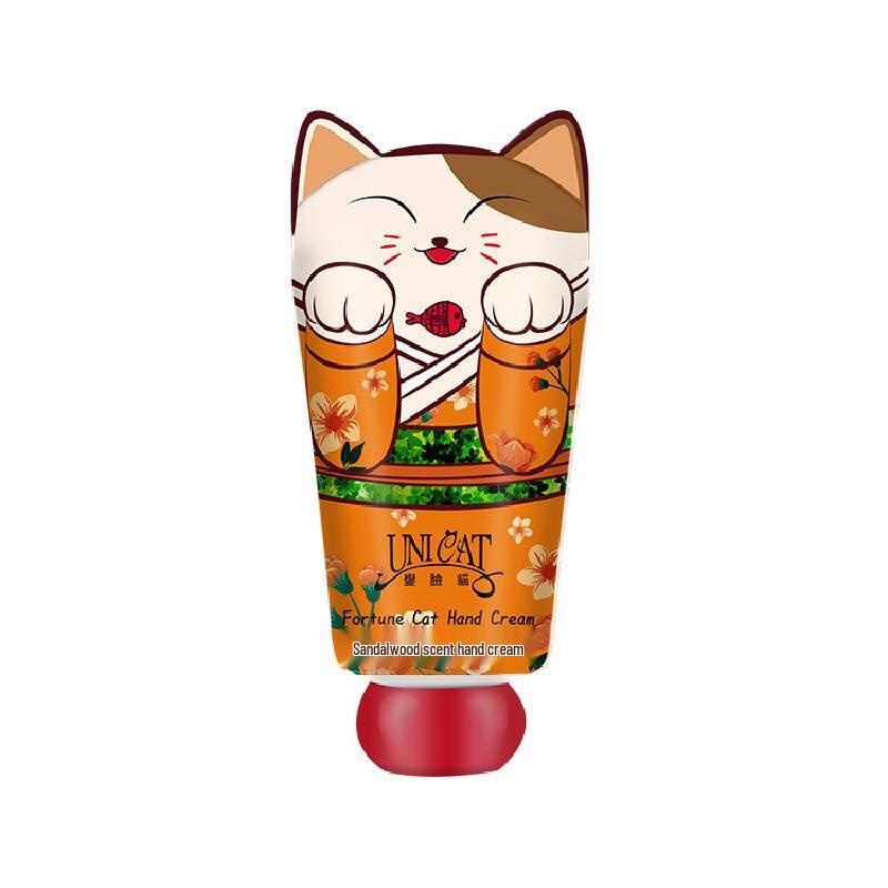 UNI CAT Lucky Cat Sandalwood Hand Cream Twin Pack