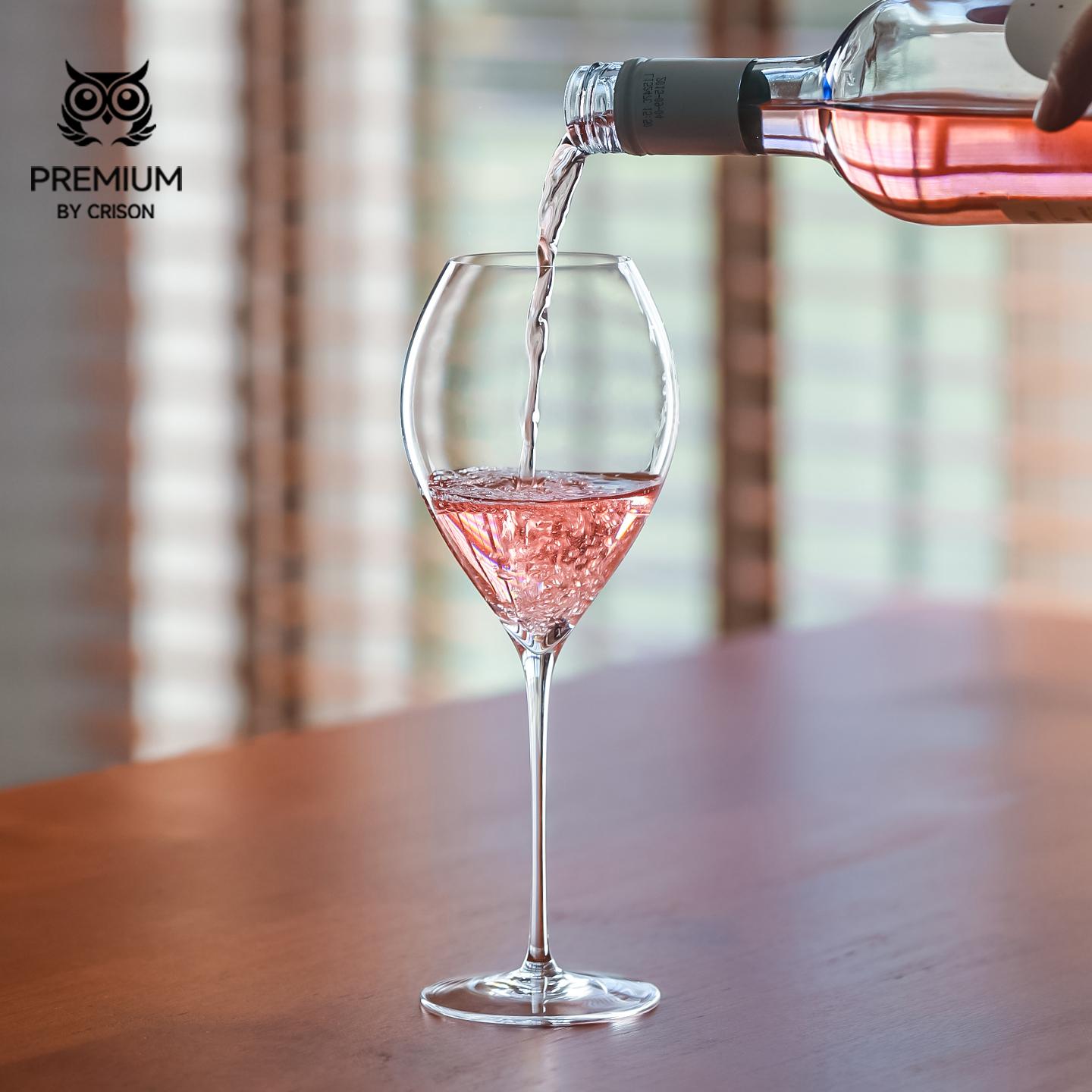 

CRISON PREMIUM High end Commercial Peach Wine Glass Bar Cocktail Tall Ladies Champagne Glass 430ML/14.5OZ China Mainland