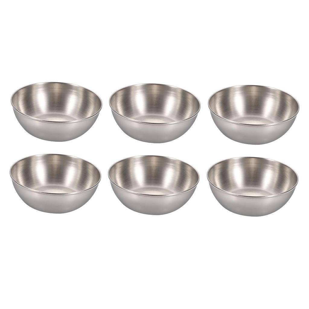 6 Piece Dipping Sauce Cups Set Bowl Portable Condiment Container for Kitchen Restaurant