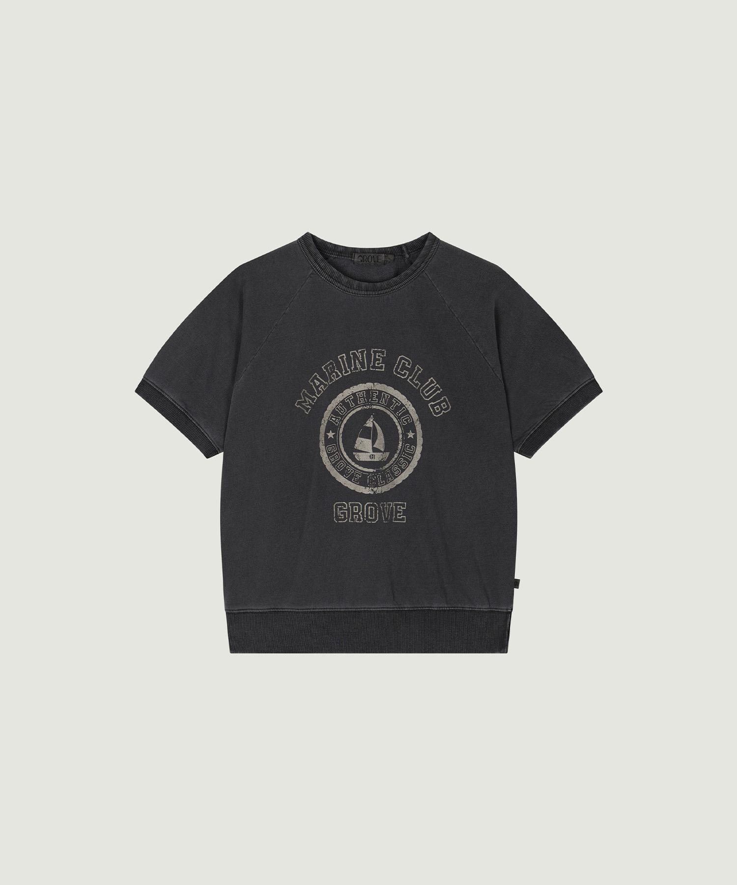 Футболка Grove Grove Marine Club (Древесный уголь) Charcoal/F