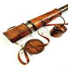 Brass Leather Victorian Telescope Cap Belt Handheld Spyglass Scope