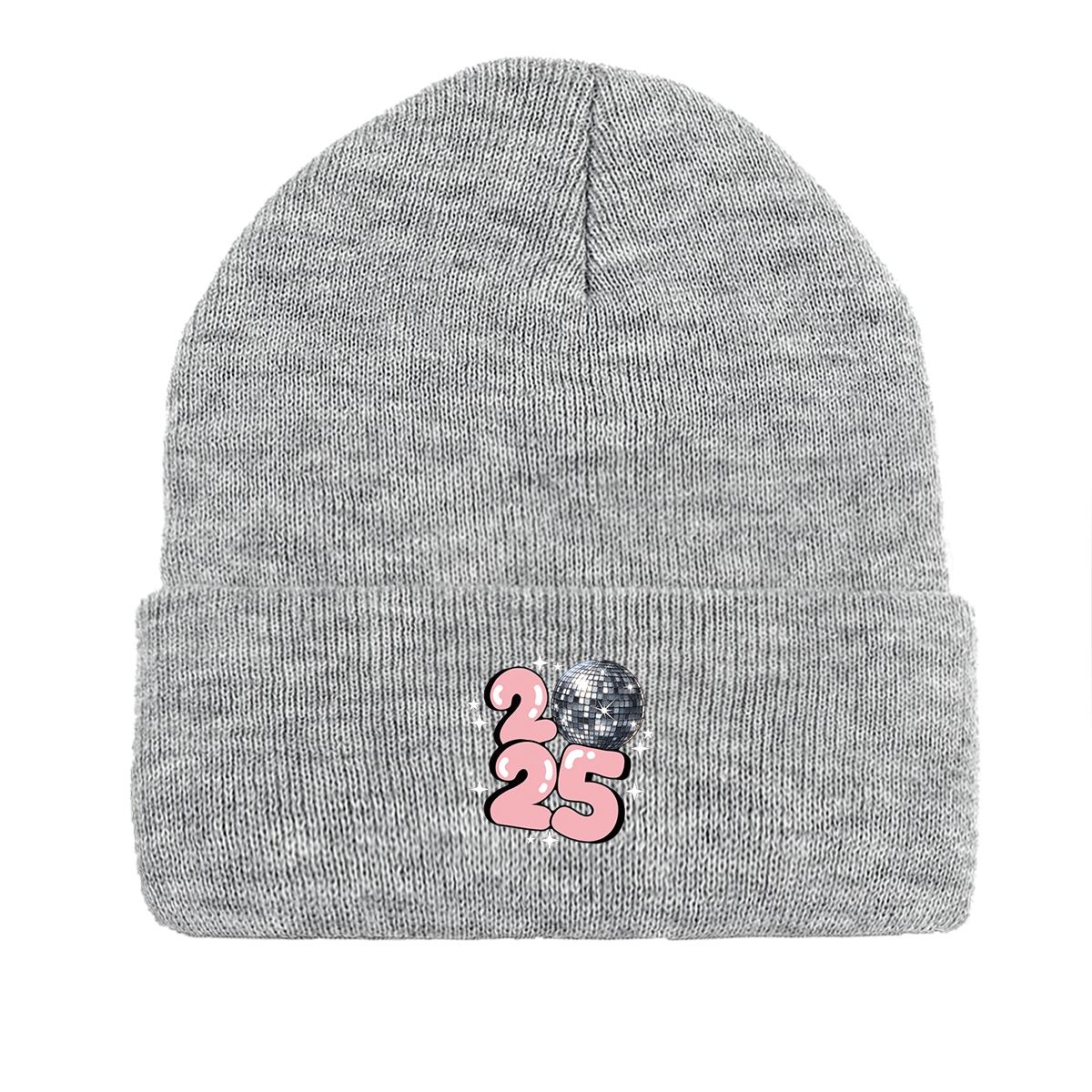 

2025 Disco Ball Print Knit Hat Beanie, Woman Cap Elastic Stretchable Sporting Gorro Knitted Hat Beanie as the picture