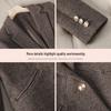 2025 Damen Merino-Woll-Anzugjacke - Herbst/Winter Petite Slim Fit, Verdickter Blazer im Göttinnen-Stil