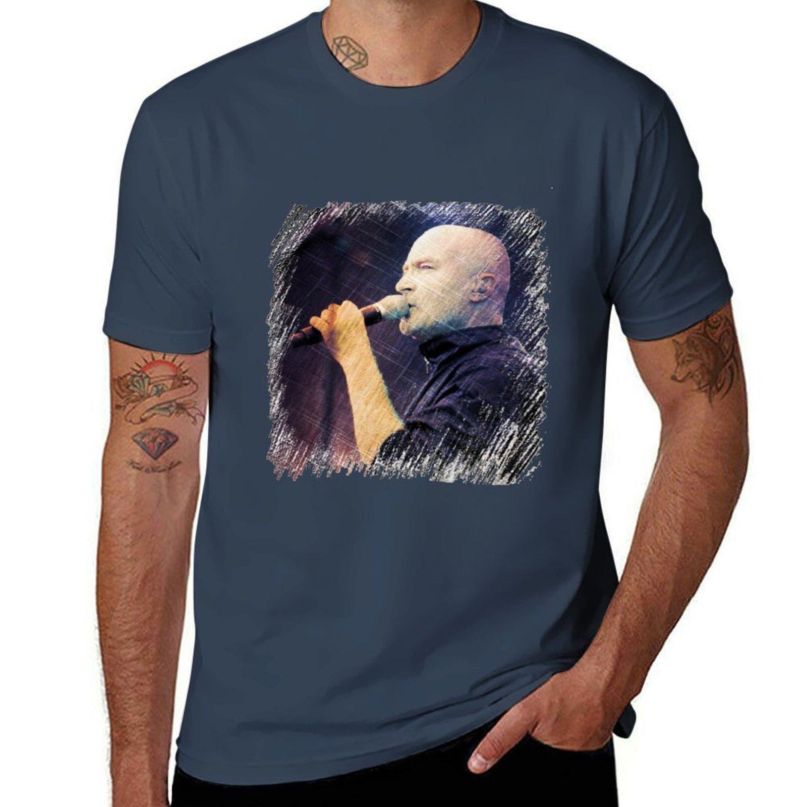 Phil Collins Tshirt Lightweight Casual Summer Tshirt S