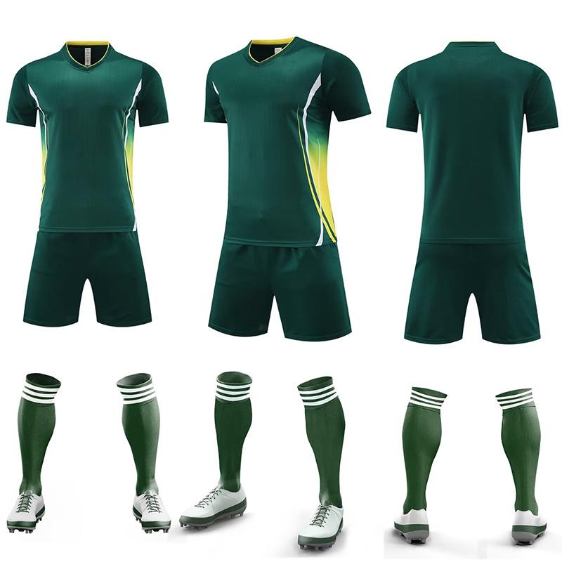 

Football Jersey Set Men S Breathable Game Jersey Training Jersey Adult Children S Summer Clothing Tide Jersey Light Board 5XL зелений
