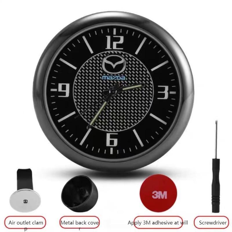 Orologio per Auto Ornamenti Interni Orologio Bocchette di Aerazione Uscita Clip Orologio Mini Decorazione Cruscotto Visualizzazione Ora Accessori Auto