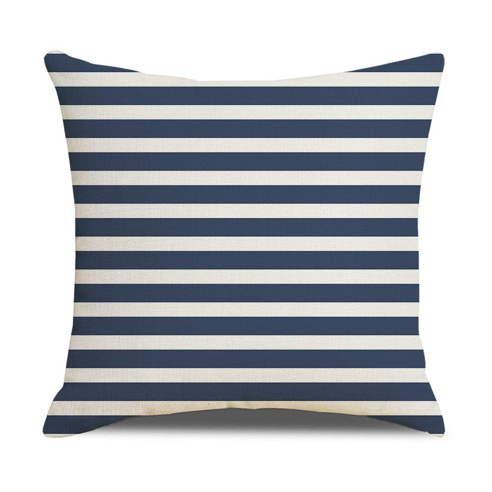 Pillow Nordic Geometric Linen Pillow Case Office Sofa Cushion Bedside Backrest Pillow Home