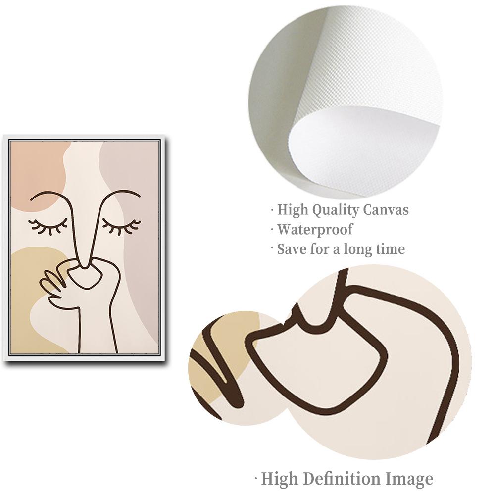 Funny Toilet Art Poster Bathroom Wall Decor Guest WC Neutral Colors Print Canvas Painting Humoristic Line Abstract Pictures