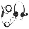H360DRJ9MV RJ9 Office Headset Binaural Telephone Headset with Adjustable Speaker Volume and Microphone Mute